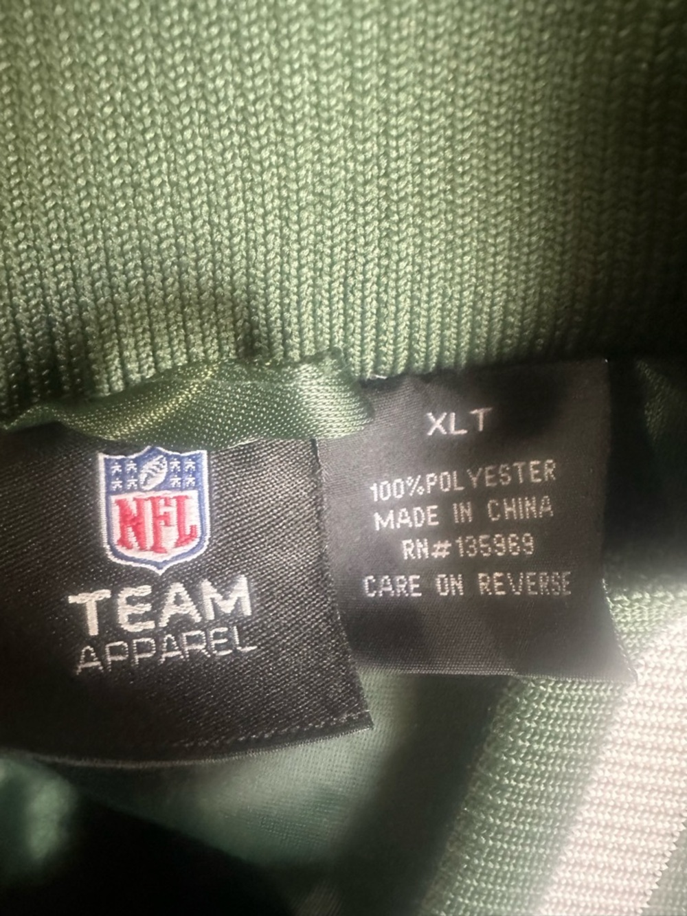 NFL team Apparel Men New York Jets Varsity Jacket Size XLT - Picture 6 of 6